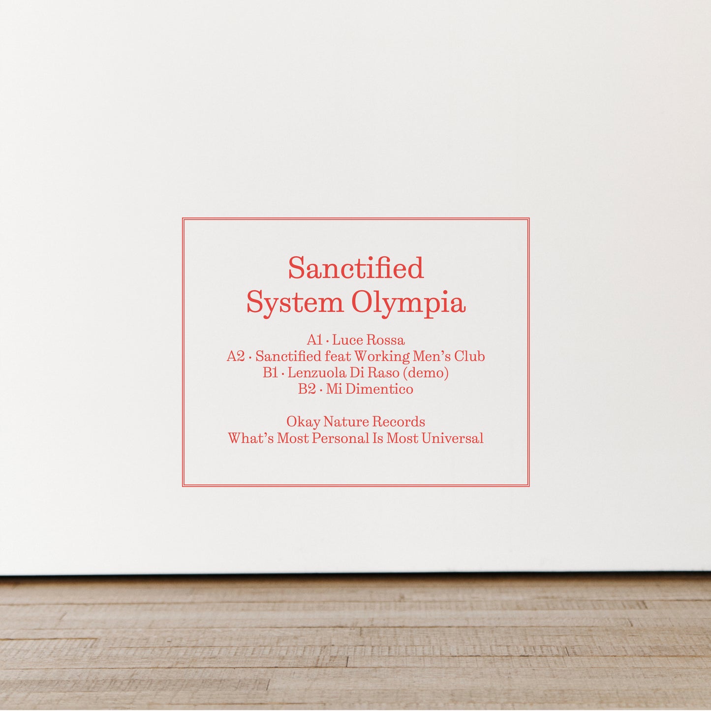 System Olympia - Sanctified EP